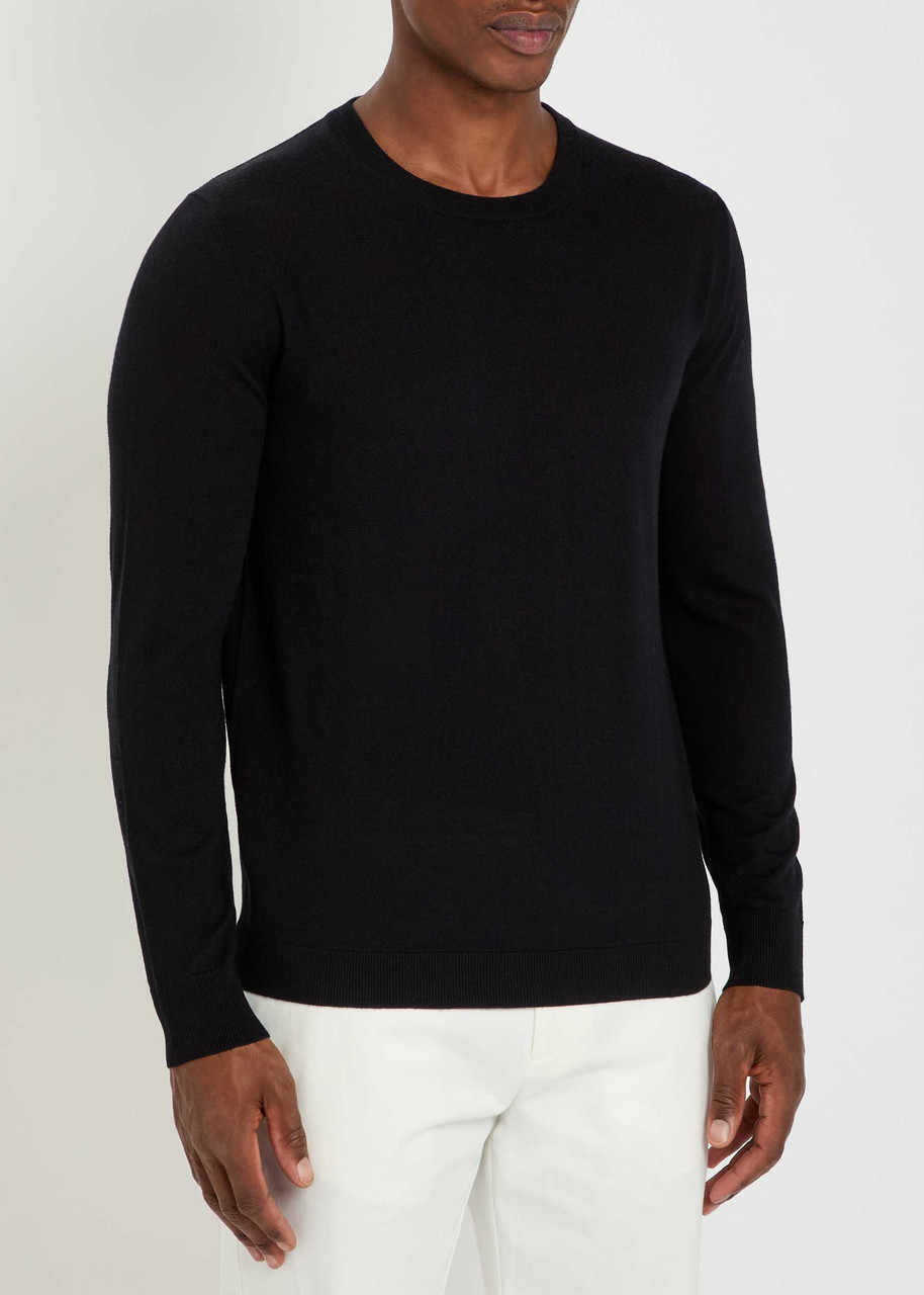  Allude Wool Jumper - Black - M 
