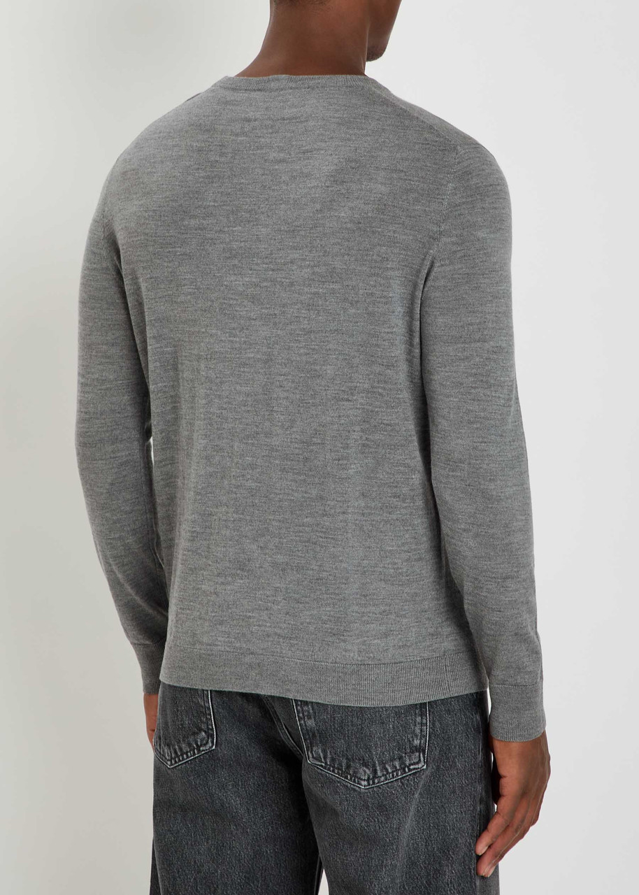  Allude Wool Jumper - Grey - Xxl 