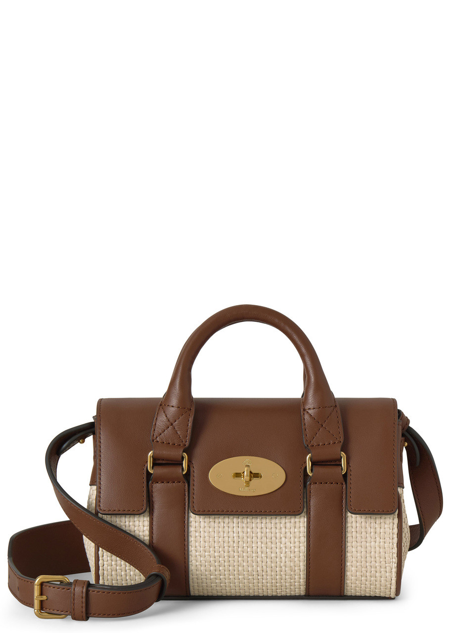 Mulberry Heritage Bayswater Mini Raffia Cross-body bag - Cream - One Size