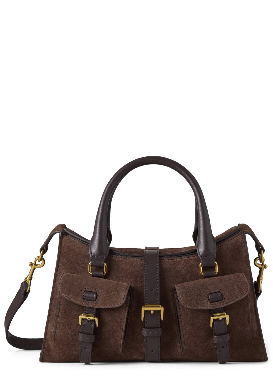 Mulberry Roxanne Small Suede Cross-body bag – Dark Brown – One Size