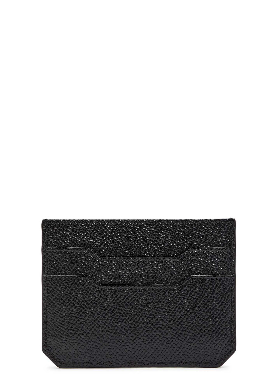  Au Depart Patterned Leather Card Holder - Black - One Size 