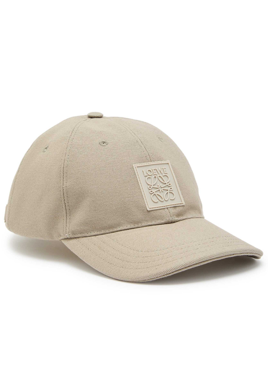 Loewe Anagram Canvas Cap In Gray