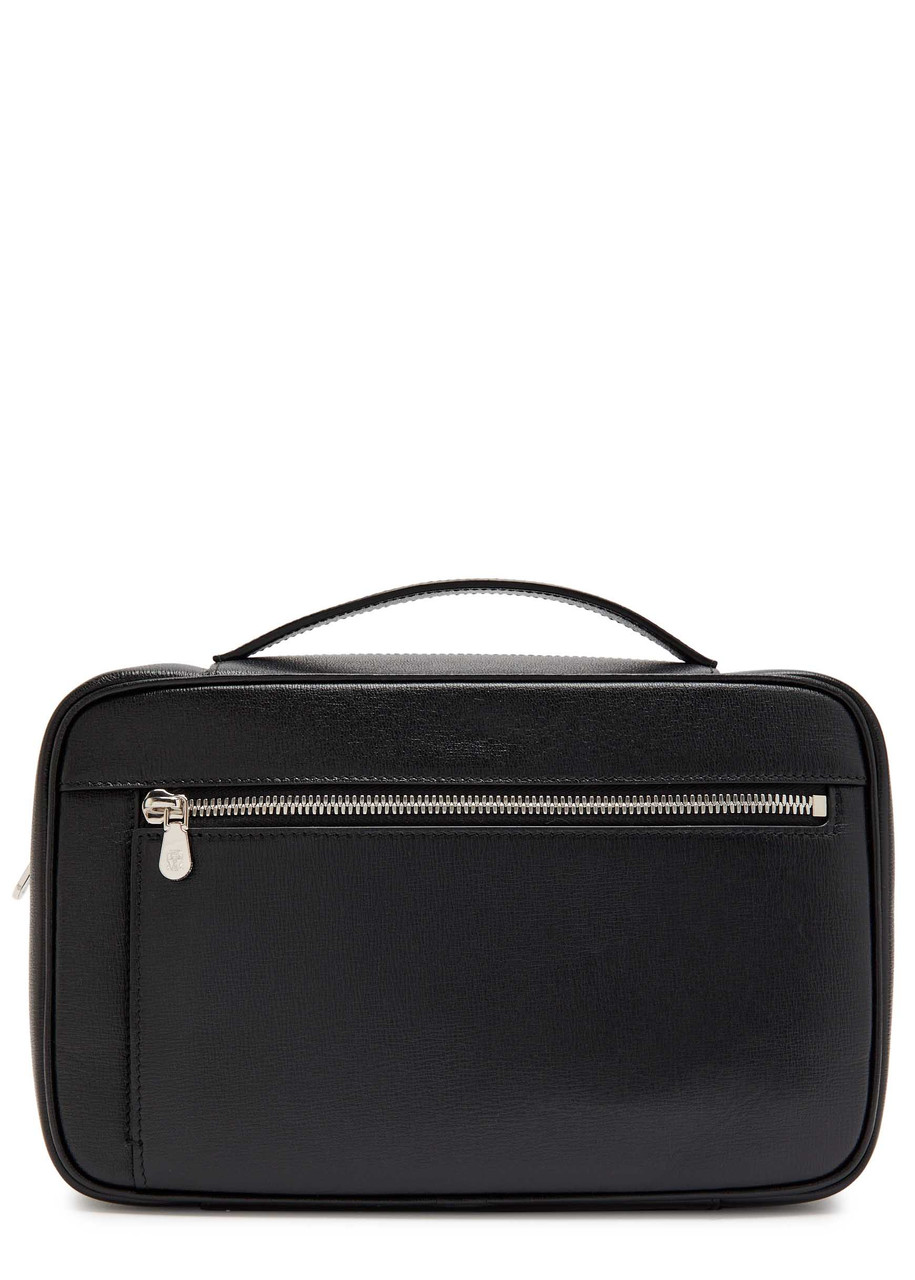Brunello Cucinelli Grained Leather Wash bag - Black - One Size