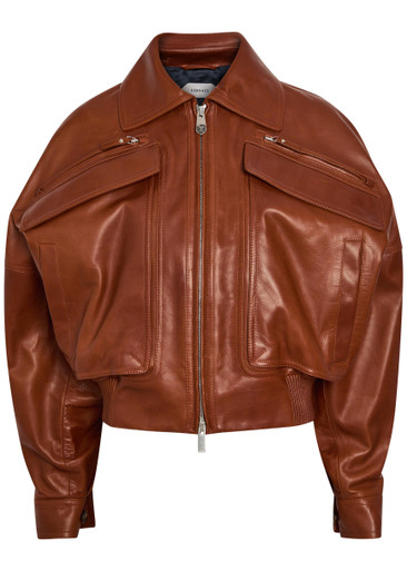 VERSACE Leather jacket | Harvey Nichols