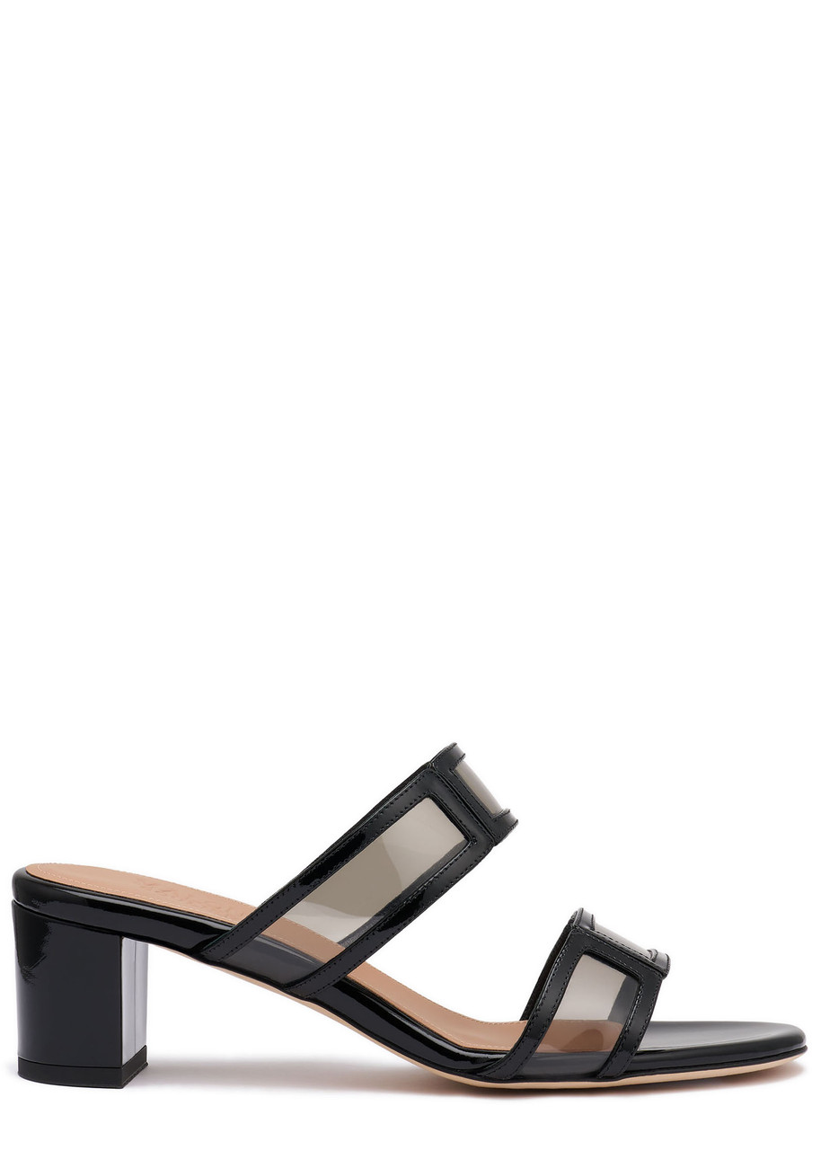 Malone Souliers Loulou 45 Patent Leather Sandals - Black - 39.5 (IT39.5 / UK6.5)