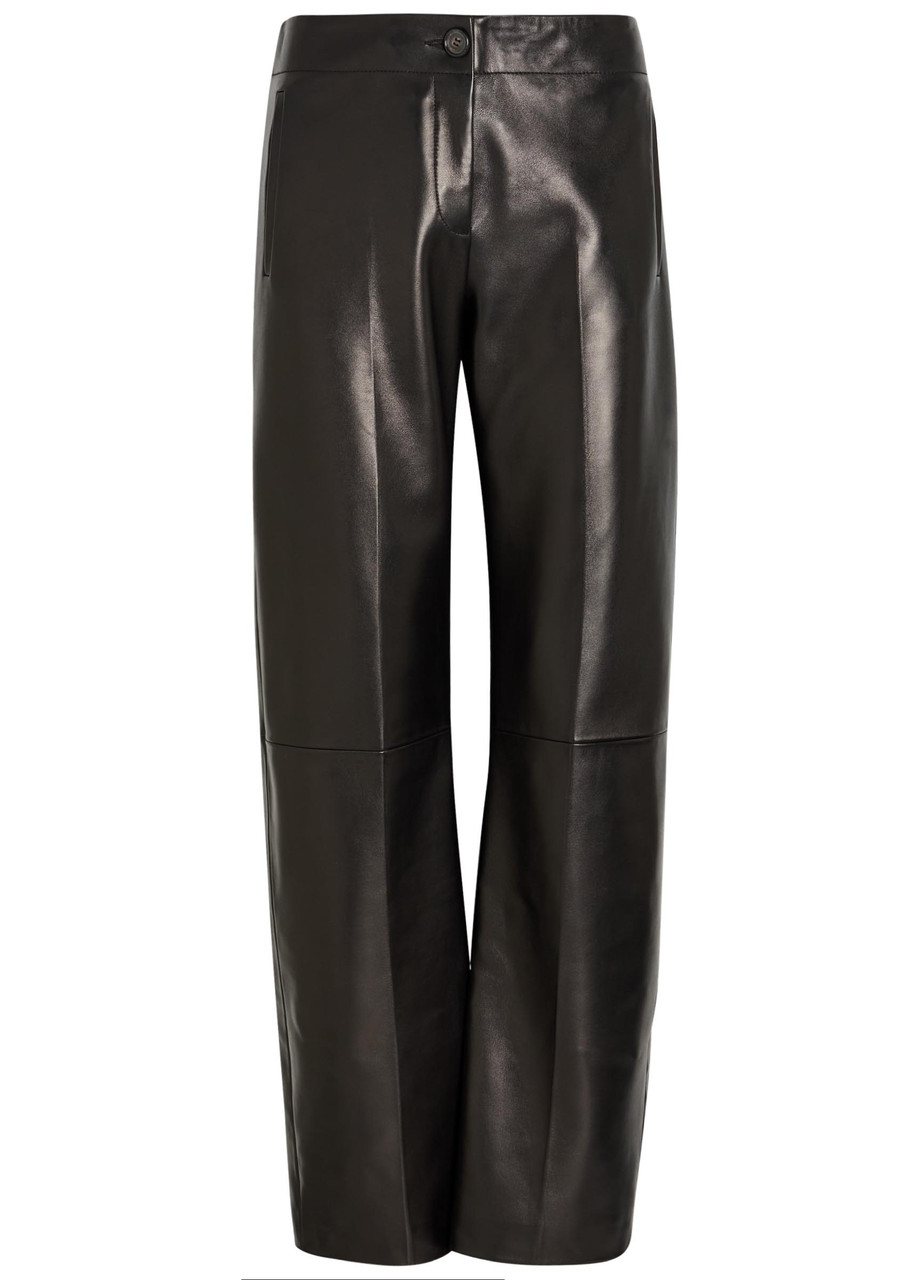 Khaite Mita Straight-leg Trousers In Black
