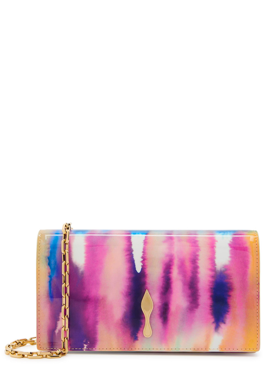 Christian Louboutin Bettina Tie-dye Patent Leather Clutch - Multi 02 - One Size