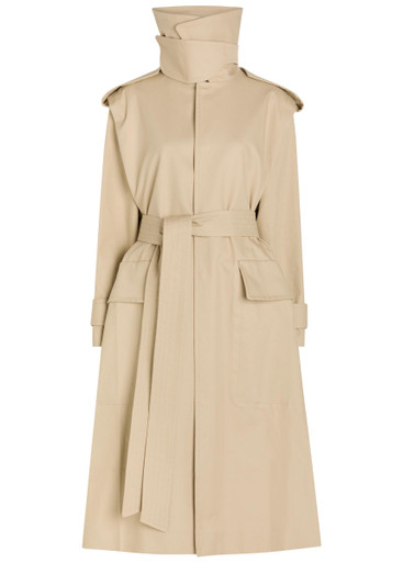 VICTORIA BECKHAM Philippa belted cotton trench coat | Harvey Nichols