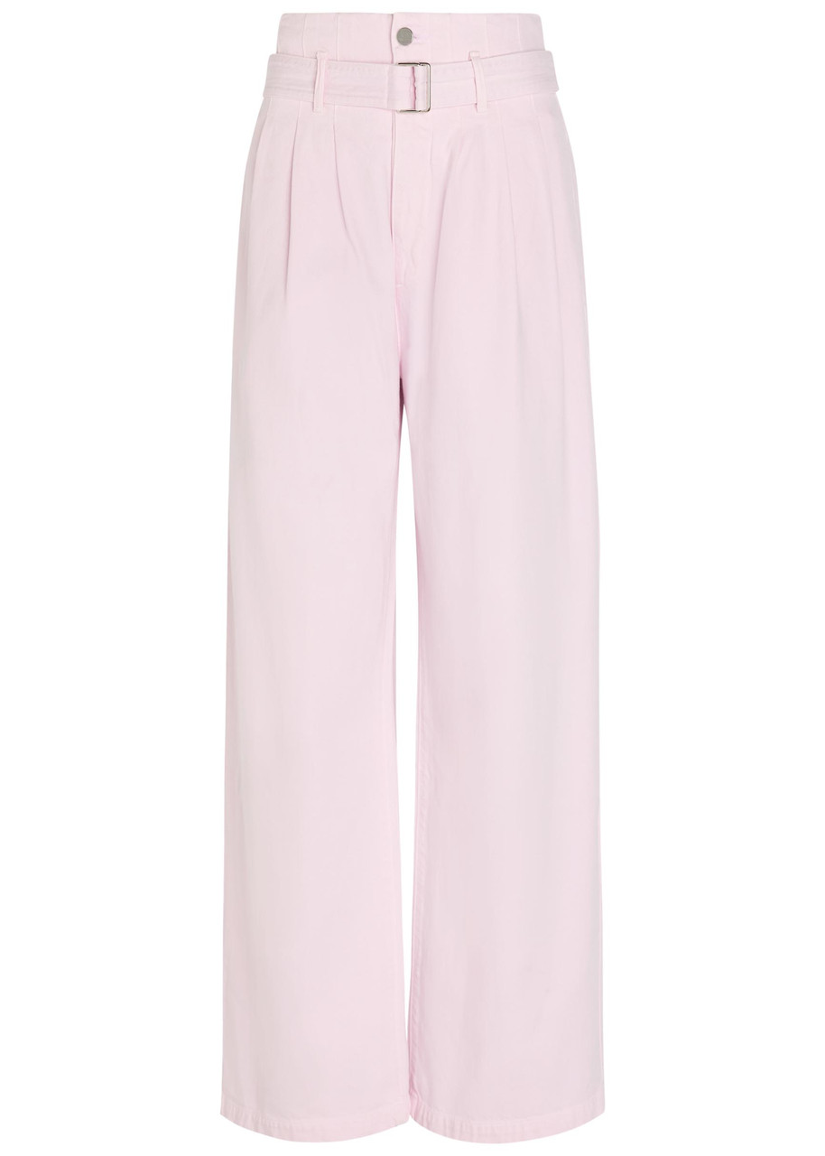 Agolde X Maria Mcmanus Belted Wide-leg Jeans - Pink - 30 (W30 / UK12 / M)