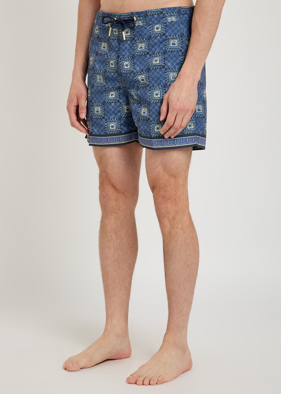  Che Telha Printed Shell Swim Shorts - Blue - S 
