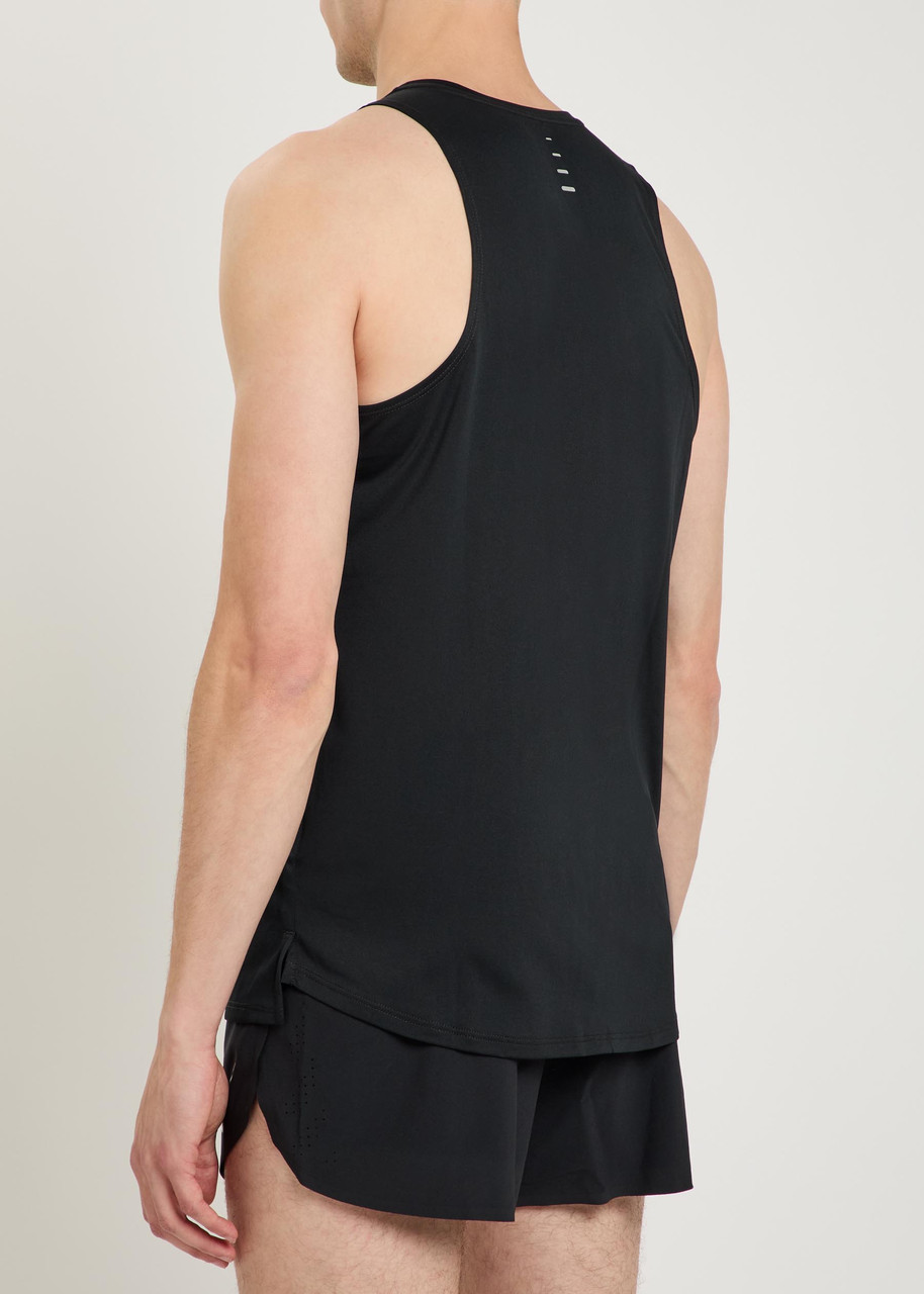  Nike Dri-fit Adv Running Tank Top - Black - Xl 