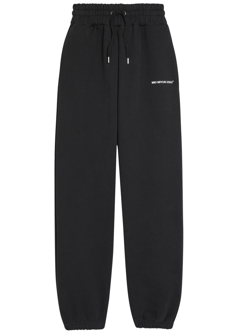 Mki Miyuki Zoku Uniform Logo-print Cotton-blend Sweatpants - Black - S