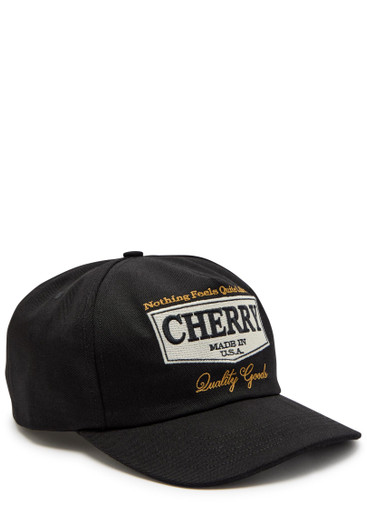 キャップ cherry Los Angeles CHERRY LOS ANGELES Logo-embroidered woven cap | Harvey Nichols