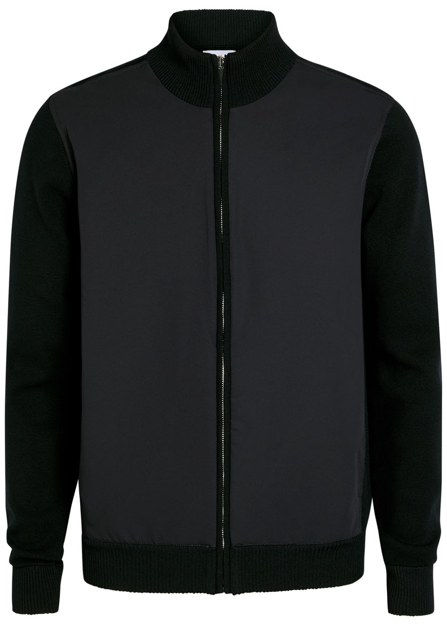 Raith Paco Hybrid Panelled Knit Jacket - Navy - S