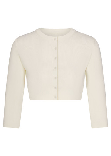 SKIMS Cropped knit cardigan | Harvey Nichols