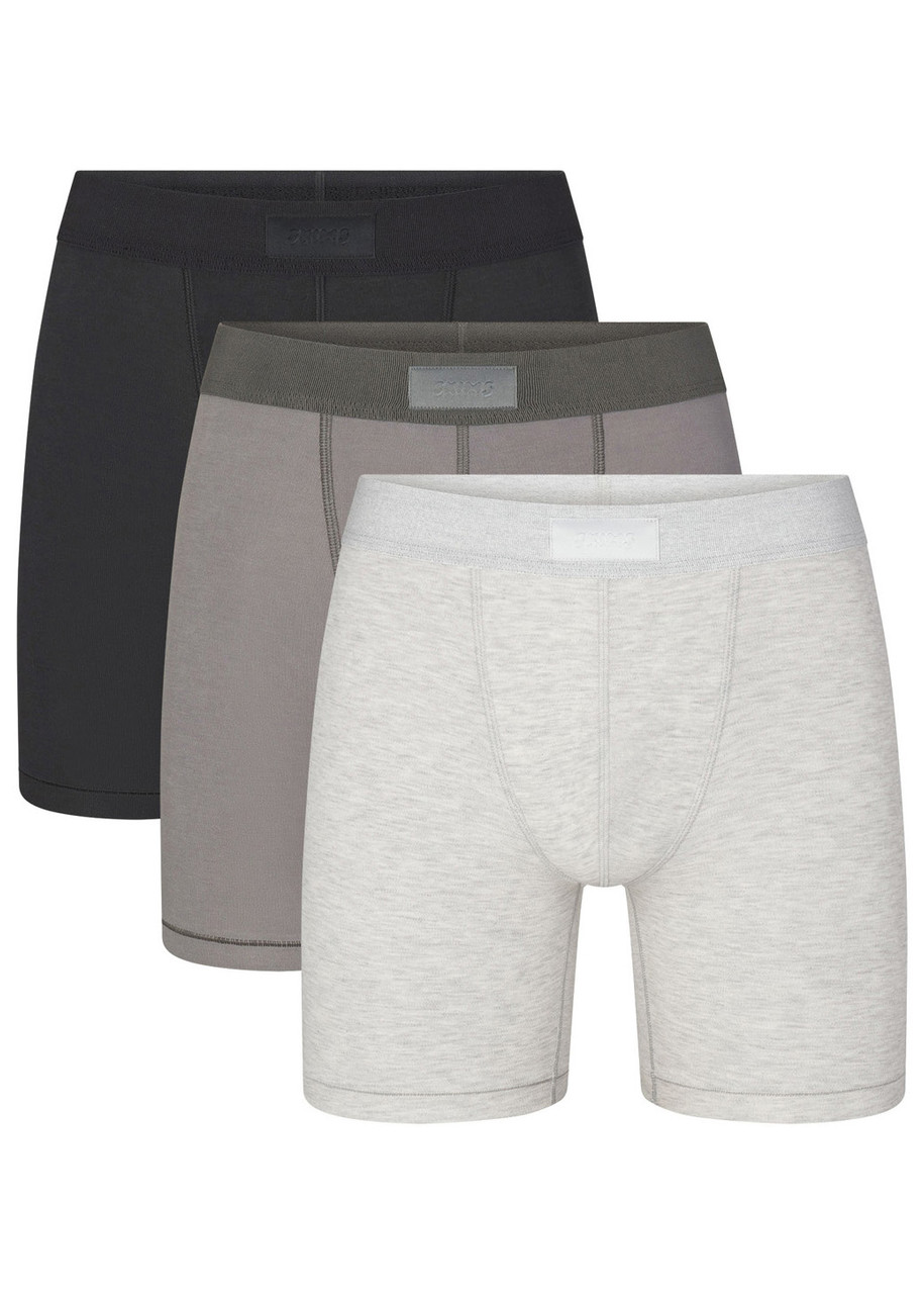 Skims Cotton-blend 5" Boxer Briefs - set of Three - Multicoloured 1 - XL