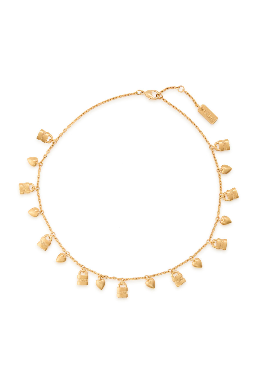 Chloe The Chloé Paddington Mini Charm Necklace - Gold - One Size