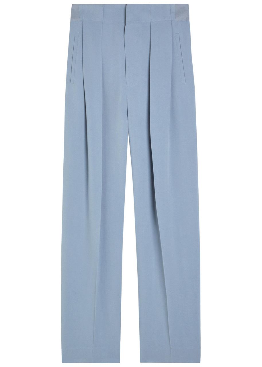Victoria Beckham Pleated Tapered-leg Trousers - Grey - 12 (UK12 / M)
