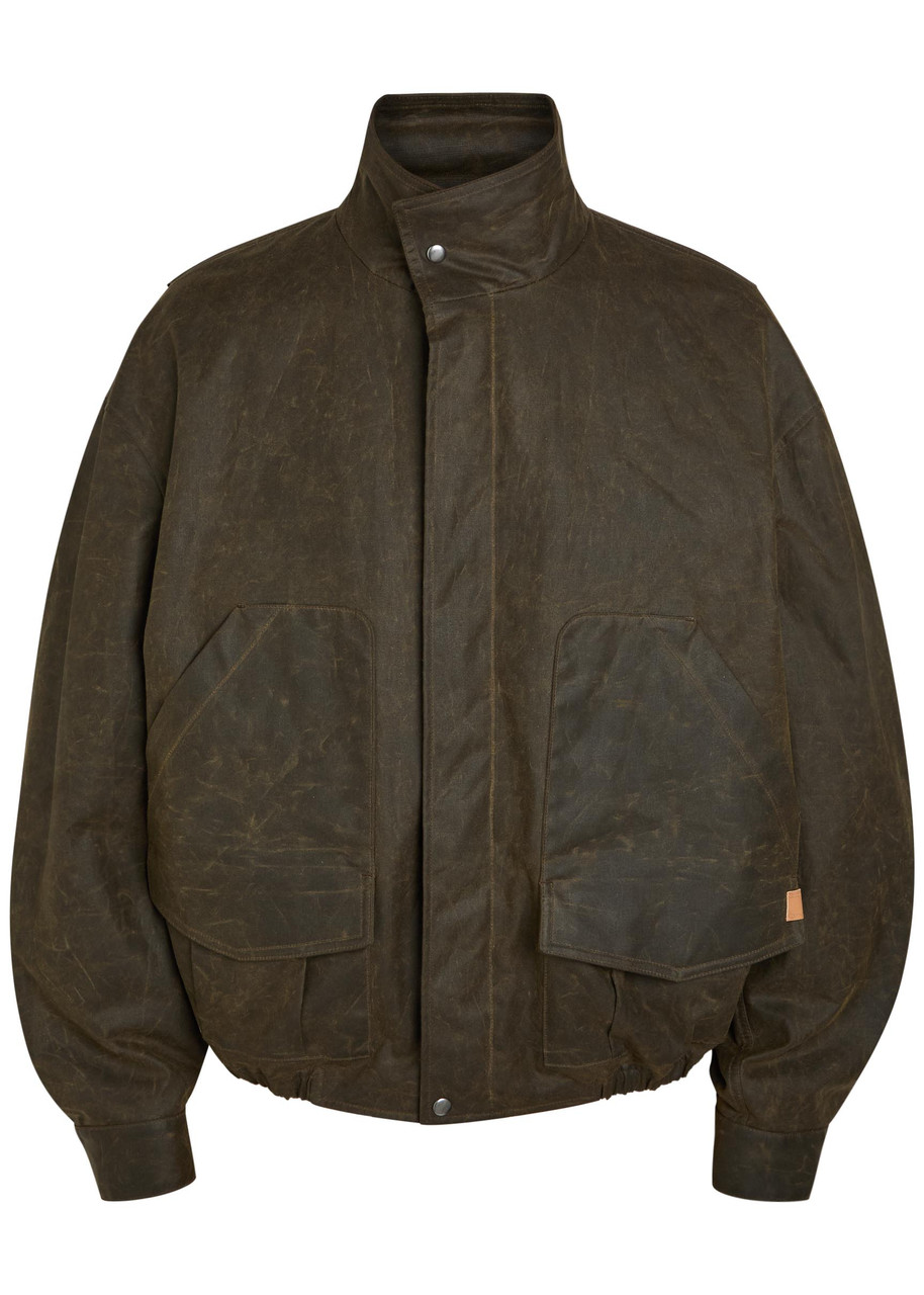 Calvin Klein Donald Patch-pocket Waxed Cotton Jacket - Brown - 48 (IT48 / M)