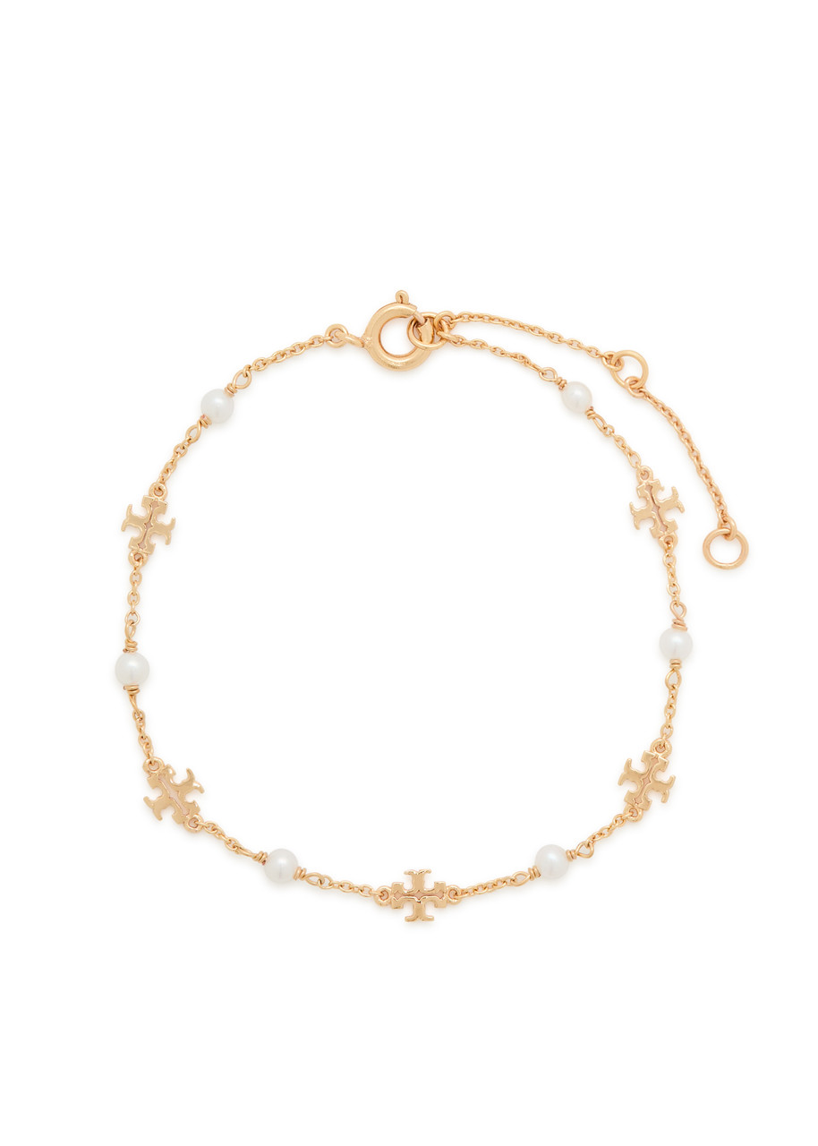 Tory Burch Moondance 18kt Gold-plated Logo Bracelet - One Size