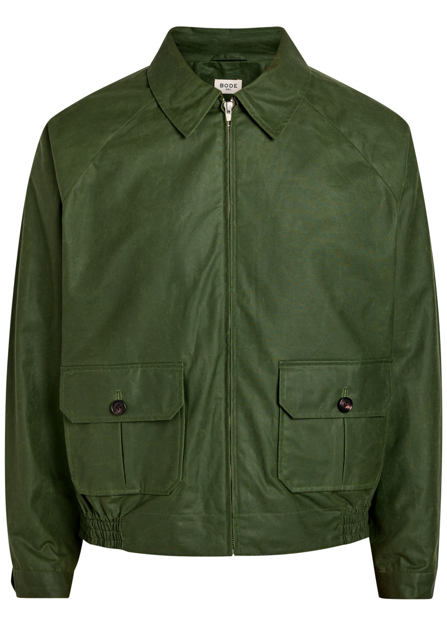 Bode Waxed Cotton Jacket - Green - S