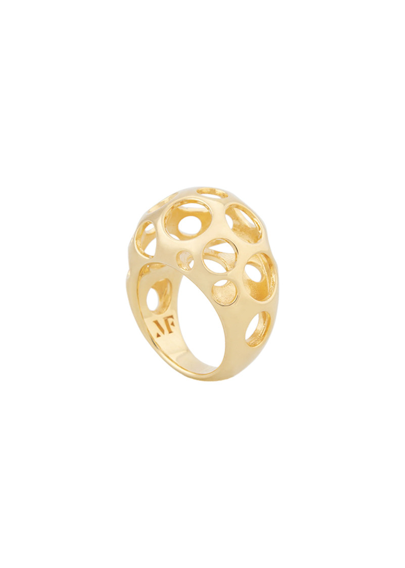 Maria Frering Mini Repetition Gold-plated Pinky Ring - L