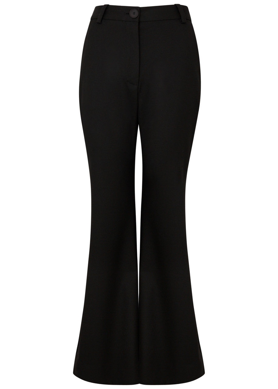 BY Malene Birger Carass Flared-leg Woven Trousers - Black - 14