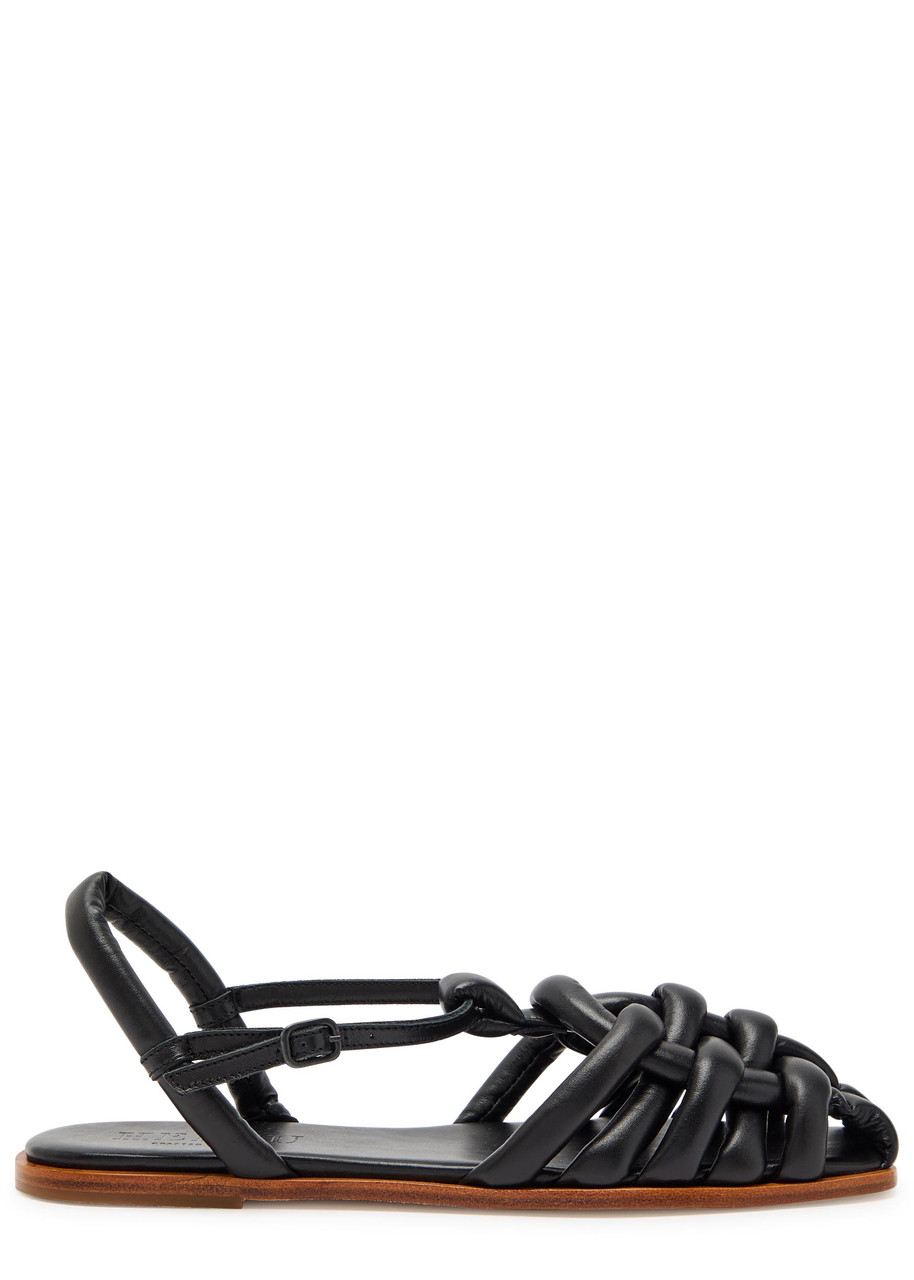 Hereu Cabersa Quilted Leather Sandals - Black - 36 (IT36 / UK3)