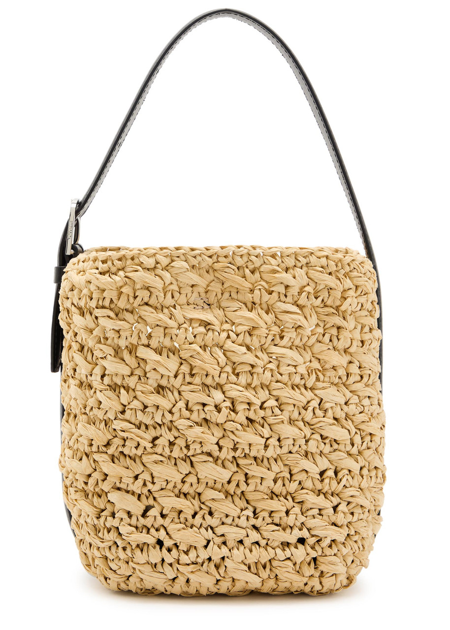 Toteme Belted Small Paper Raffia Tote - Natural - One Size