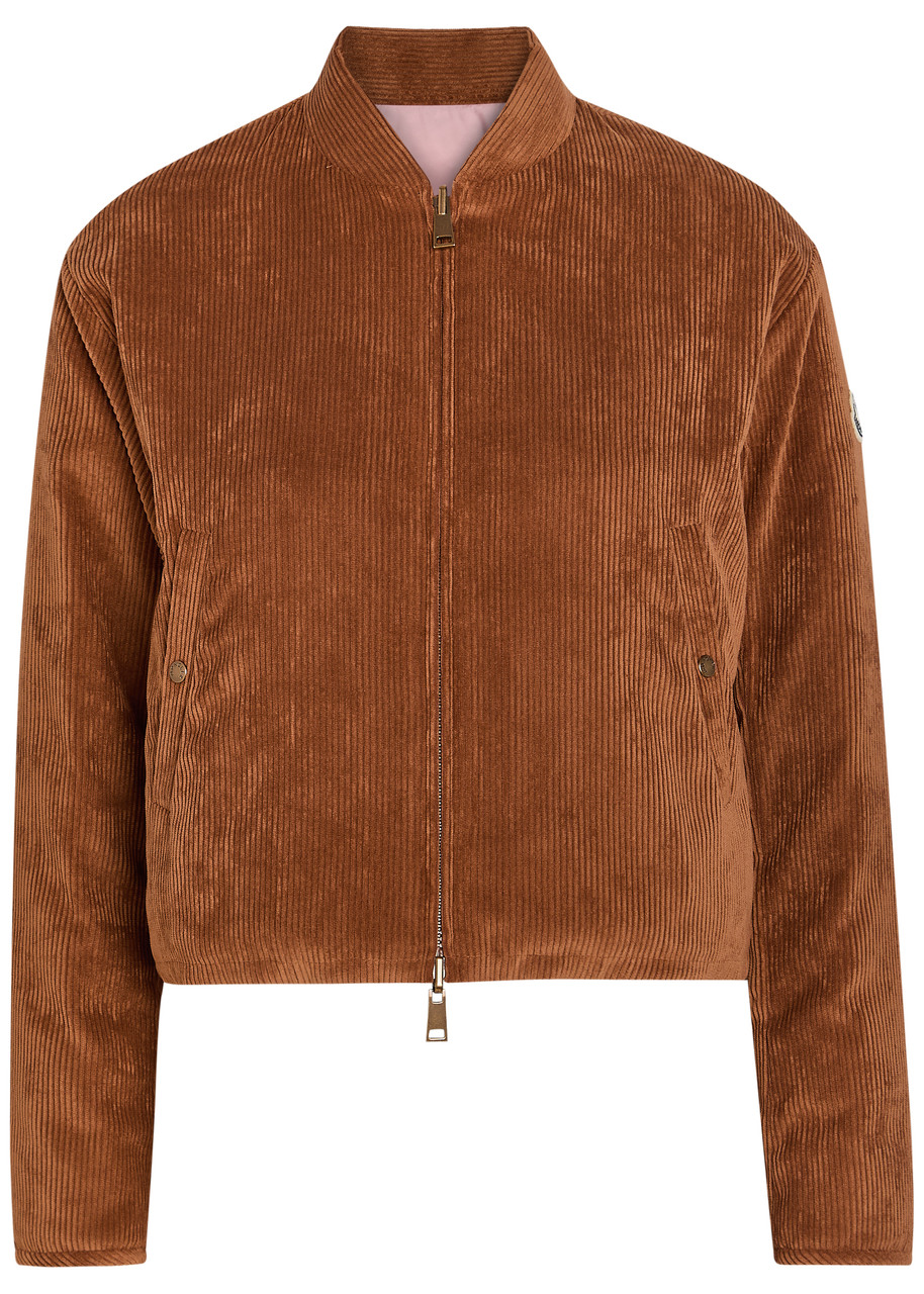 Moncler Blageon Reversible Padded Corduroy Jacket - Brown - 3 (UK 14 / L)