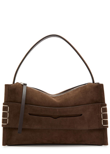 JW ANDERSON Loafer suede shoulder bag | Harvey Nichols