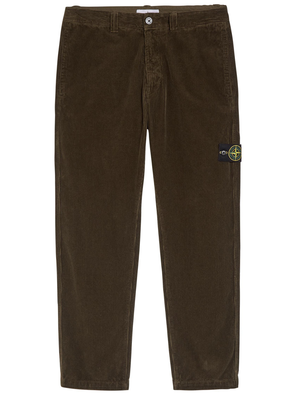 Stone Island Straight-leg Corduroy Trousers – Grey Anthracite – 36 (W36 / XL)
