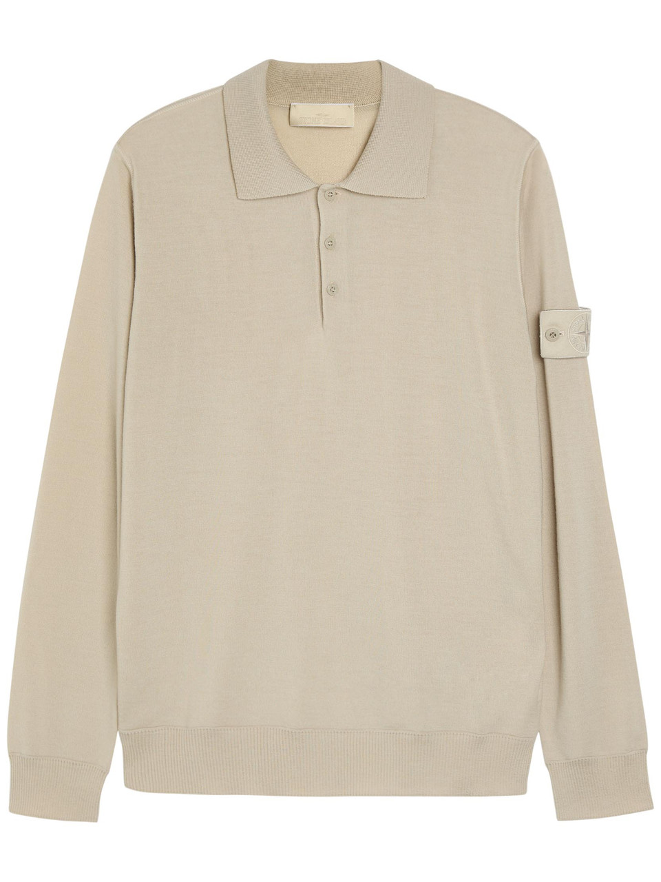 Stone Island Ghost Wool Polo top – Beige – XL