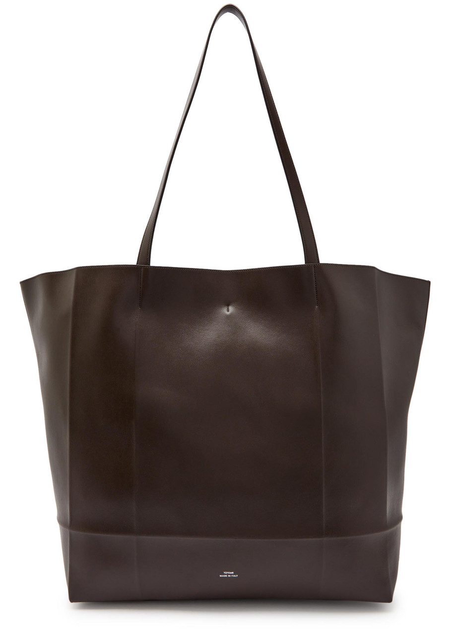 Totême Toteme Roam Leather Tote In Brown