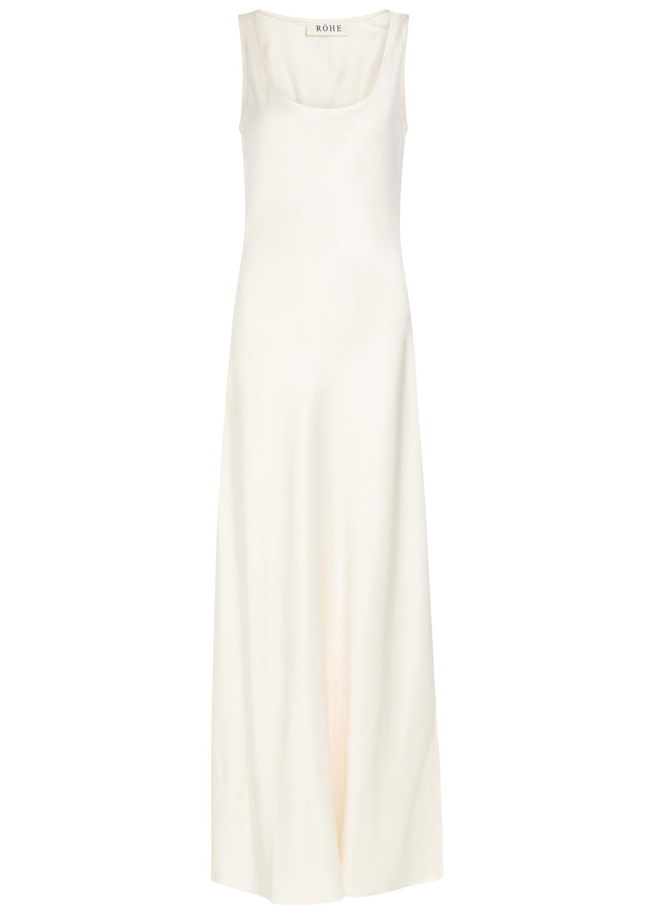 Rohe Satin Maxi Dress - Off White - 36 (UK8 / S)