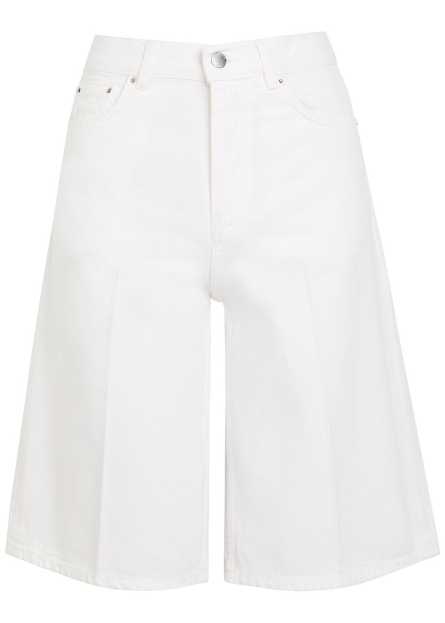 Toteme Denim Shorts – White – 40 (UK12 / M)
