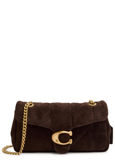 COACH Tabby 26 quilted suede shoulder bag | Harvey Nichols