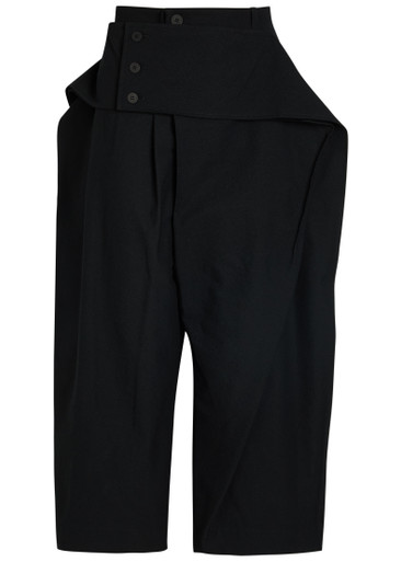 ISSEY MIYAKE Belted-effect wide-leg woven trousers | Harvey Nichols