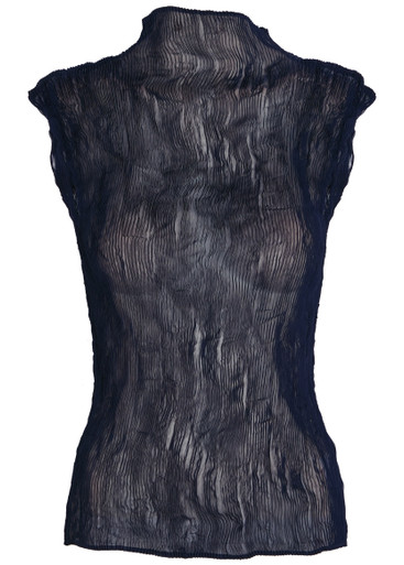 ISSEY MIYAKE Twist pleated semi-sheer chiffon top | Harvey Nichols