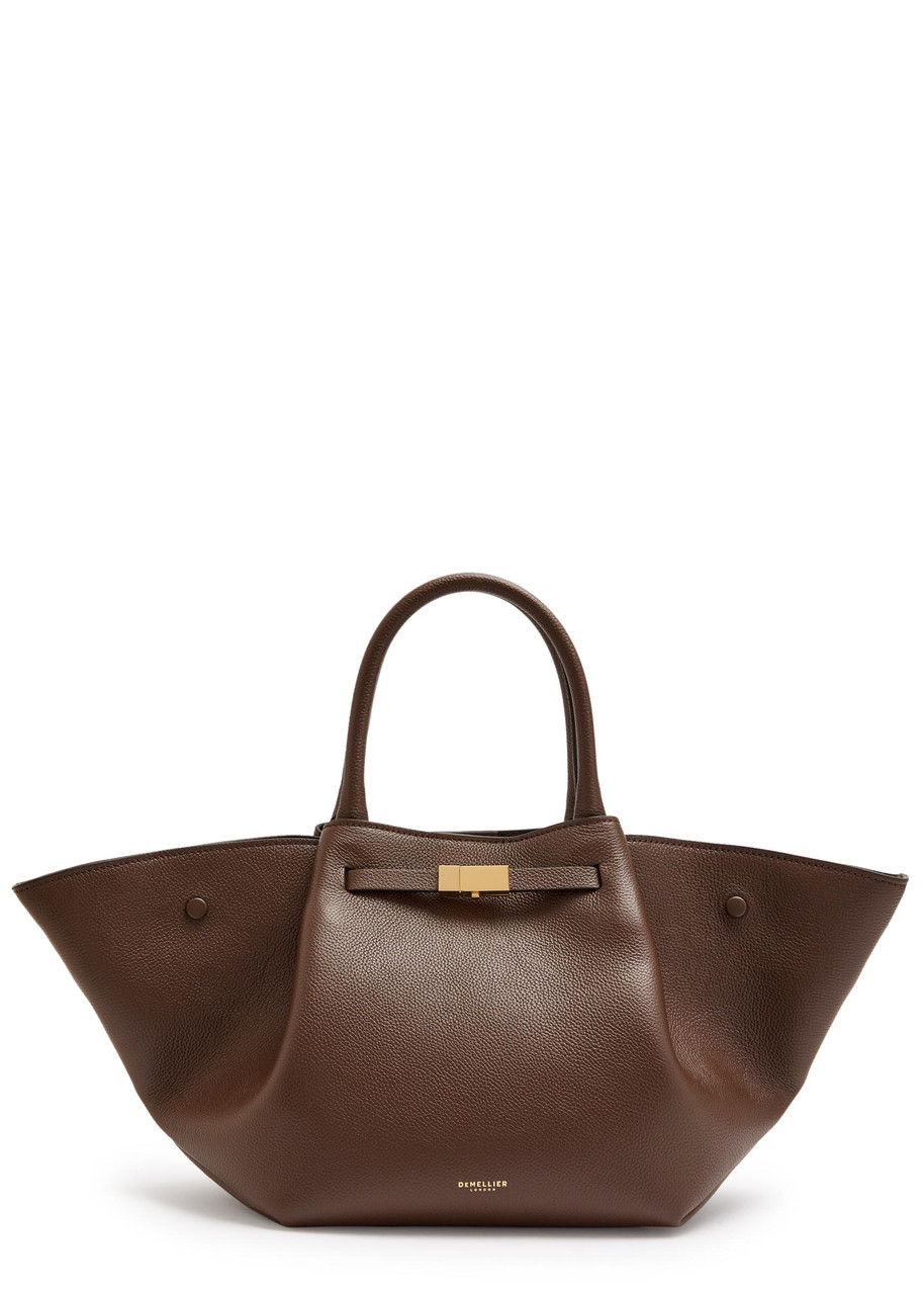 Demellier The New York Midi Grained Leather Tote - Moca - One Size