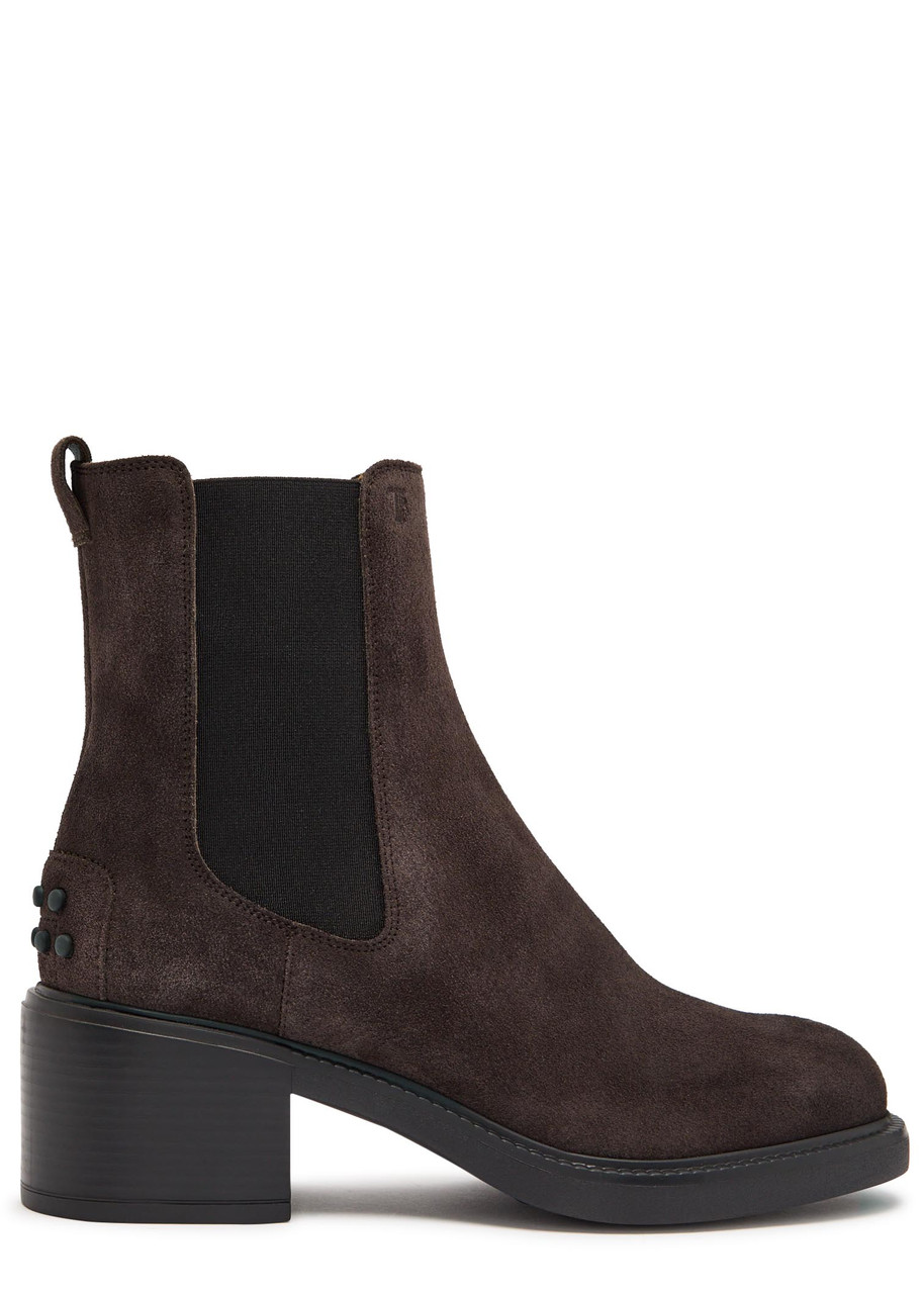 Tod's Tods Gomma 60 Suede Ankle Boots In Brown
