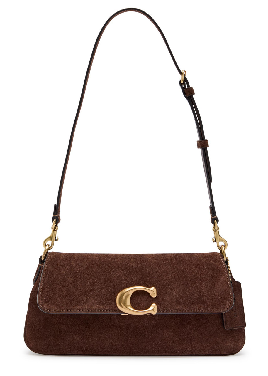 Coach Jet Suede Shoulder bag – Dark Brown – One Size