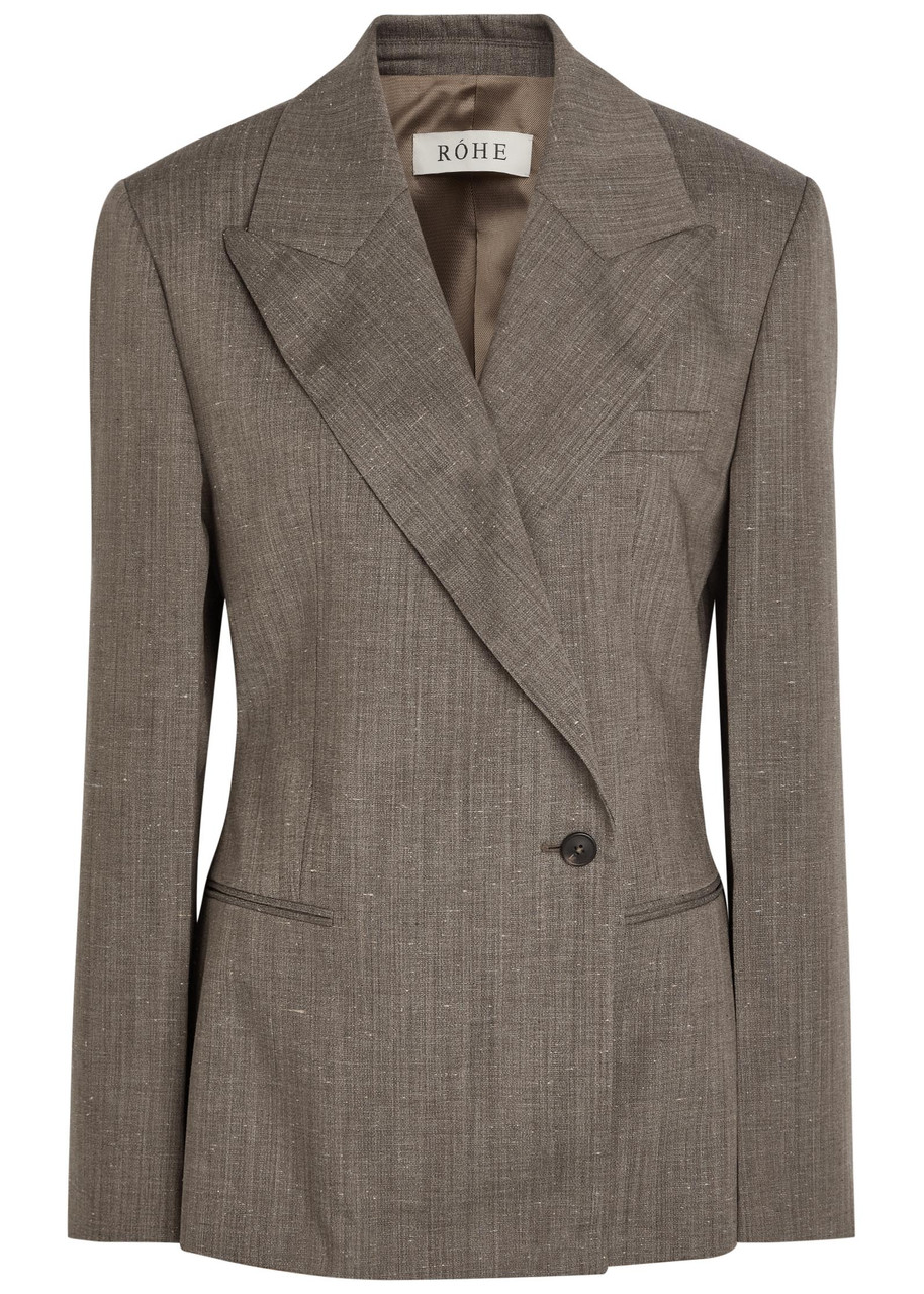 Rohe Wool-blend Blazer In Brown