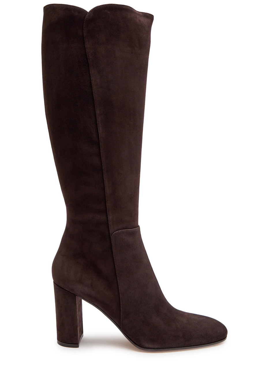 Gianvito Rossi Suede Knee-high Boots – Brown – 36 (IT36/ UK3)