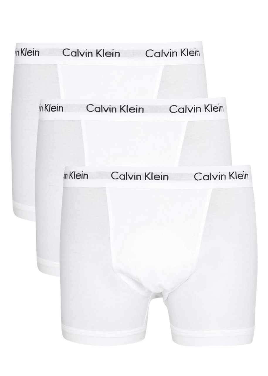 Calvin Klein Stretch-cotton Trunks - set of Three - White - S