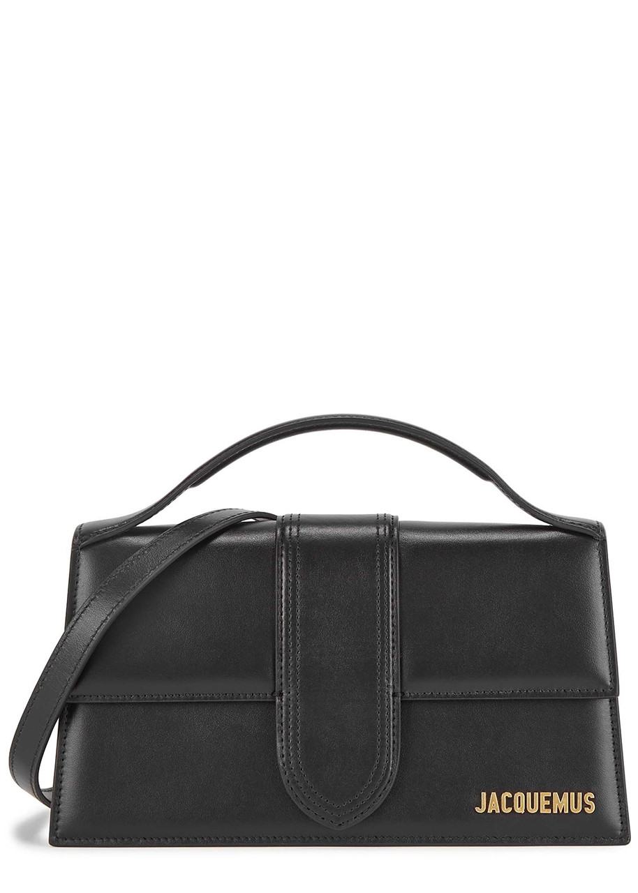Jacquemus Le Grande Bambino Black Leather Top Handle Bag, Bag, Black - One Size