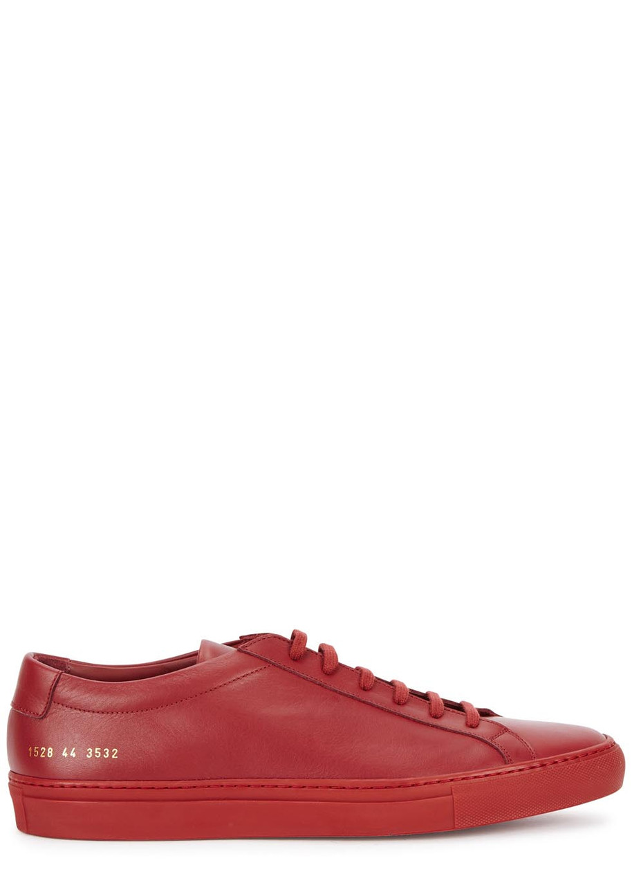 Common Projects Skylar Lace-up Leather Sandals In Red