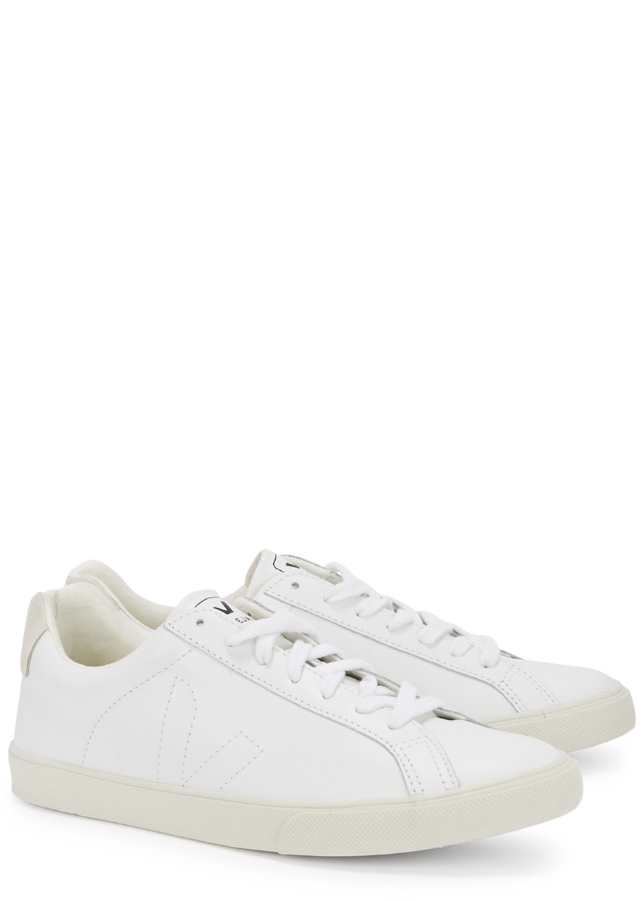 Veja Esplar Leather White Trainers In White