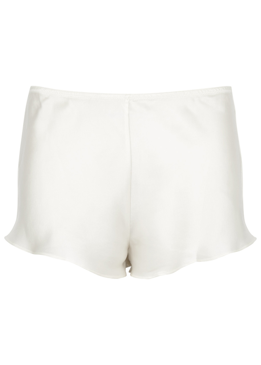 Simone PÉRÈLE Dream Silk Shorts - Ivory - 4