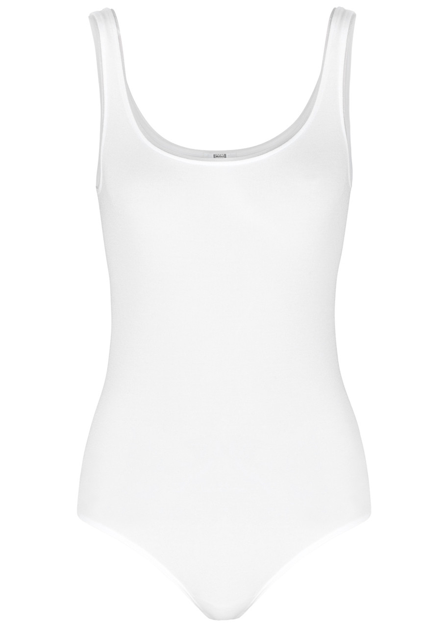 Wolford Jamaika Cotton-blend Bodysuit In White